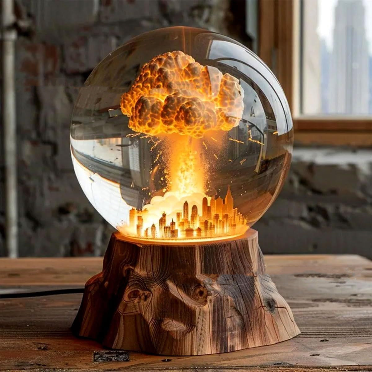 Atomic Bomb Explosion Lamp 3D Mushroom Cloud LED