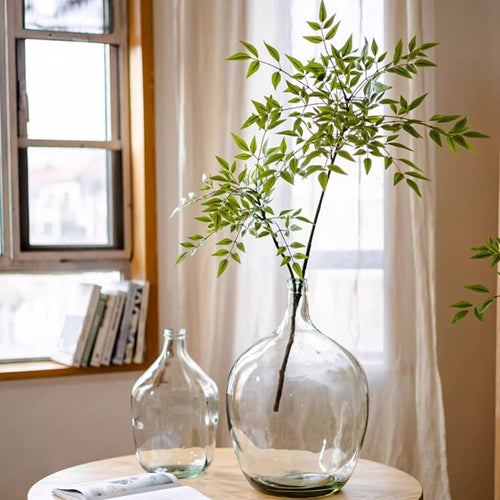 Green Nandina Leaf Stem Artificial Foliage
