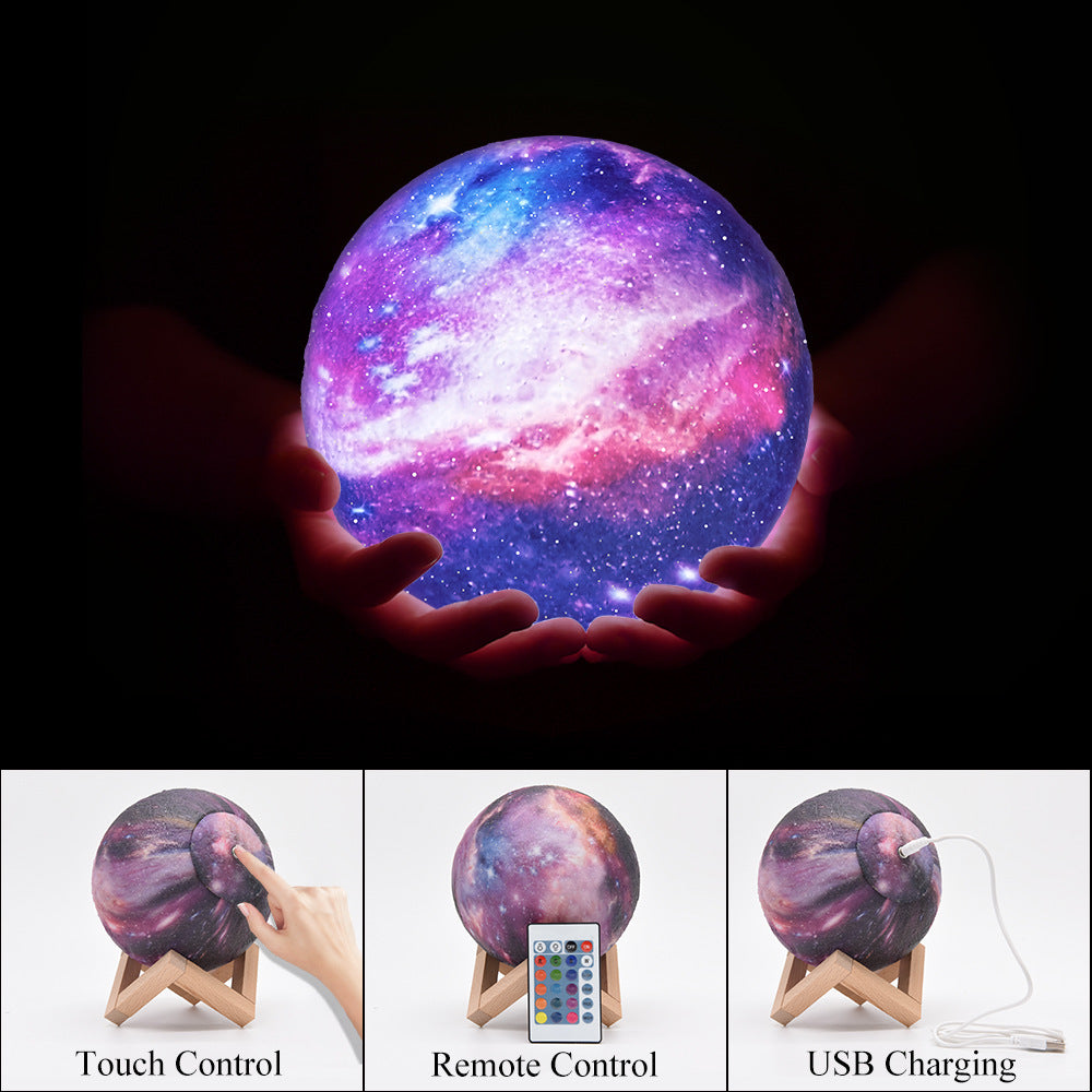 3D Moon Lamp with Remote