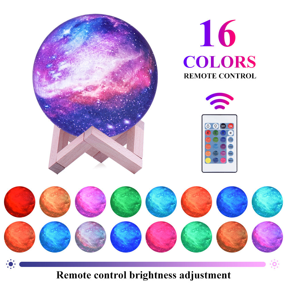 3D Moon Lamp with Remote