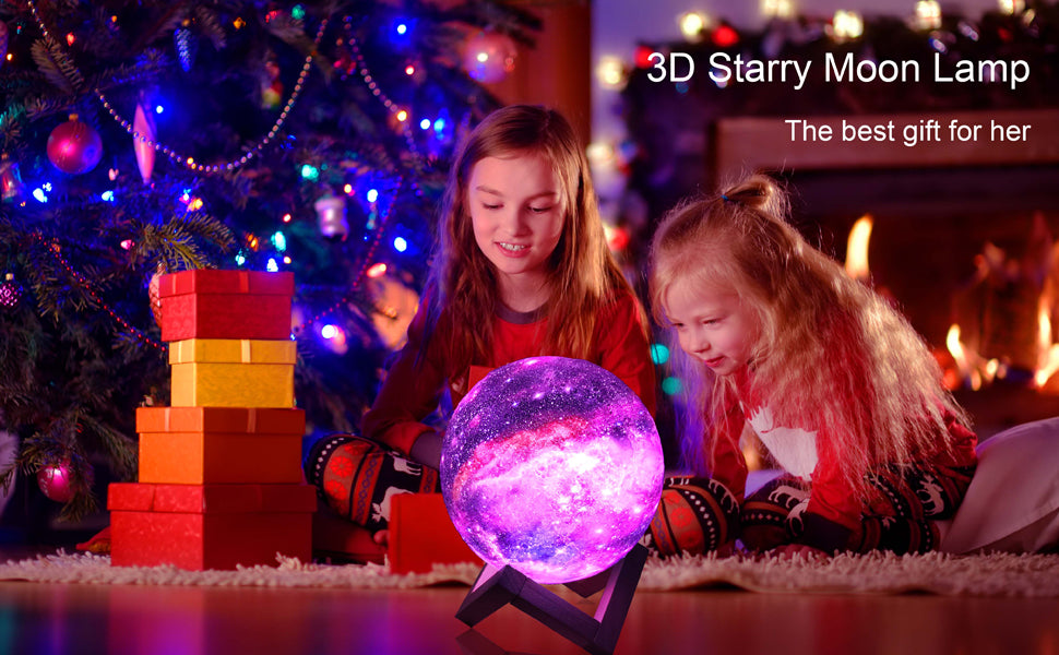 3D Moon Lamp with Remote