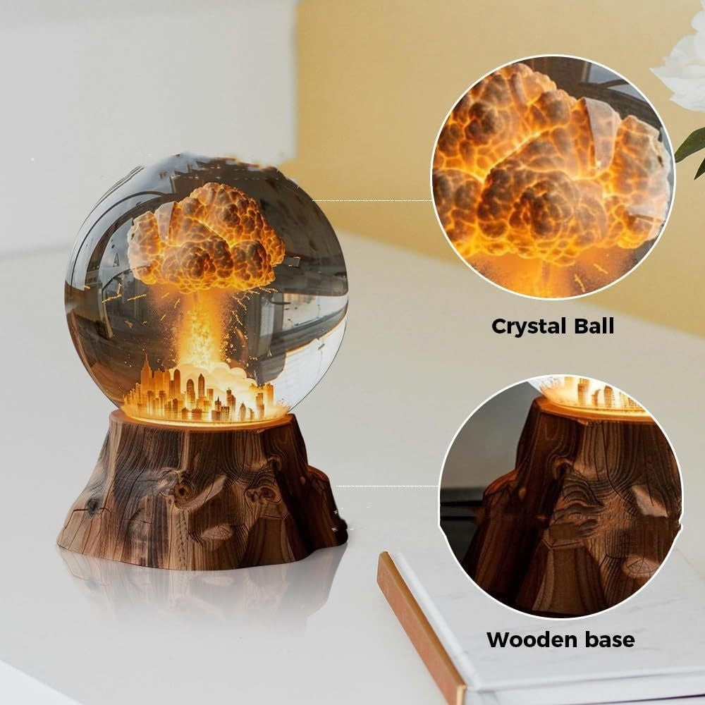 Atomic Bomb Explosion Lamp 3D Mushroom Cloud LED