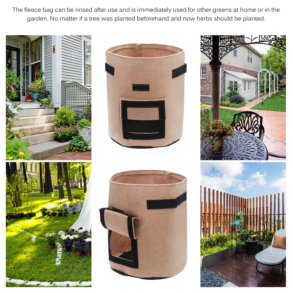 Portable Plant Bag with Harvest Window
