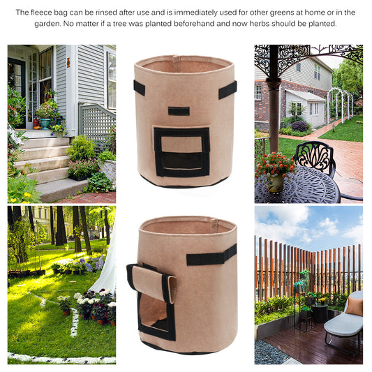 Portable Plant Bag with Harvest Window