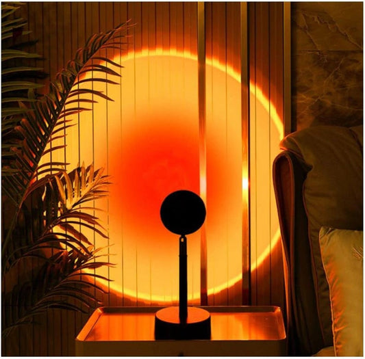 Sunset Projector Table Lamp RGB Glow Effect
