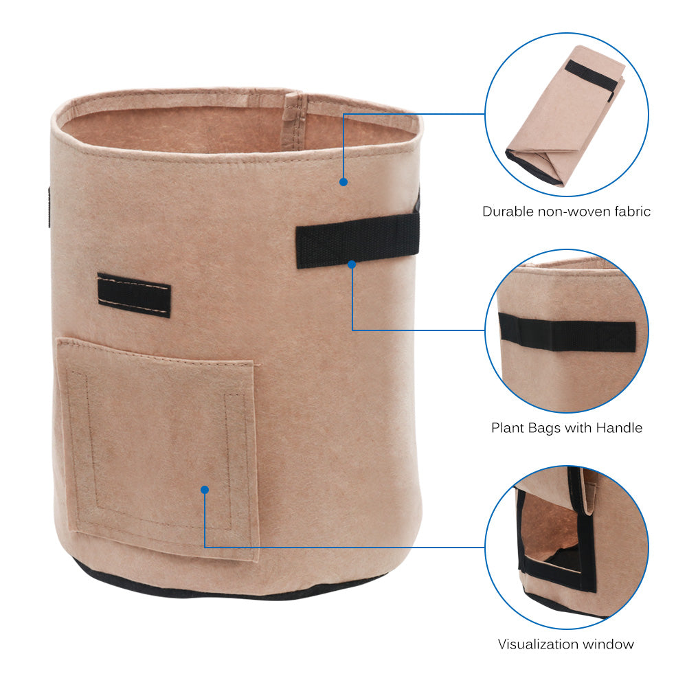 Portable Plant Bag with Harvest Window